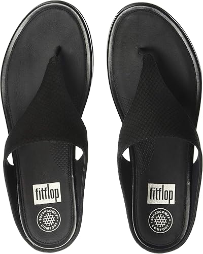 black suede flip flops