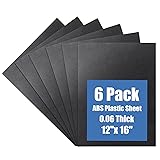 Kinlink Black ABS Plastic Sheet 12" x 16"x
