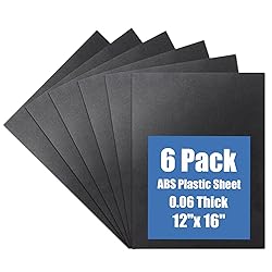 Kinlink Black ABS Plastic Sheet 12" x 16"x