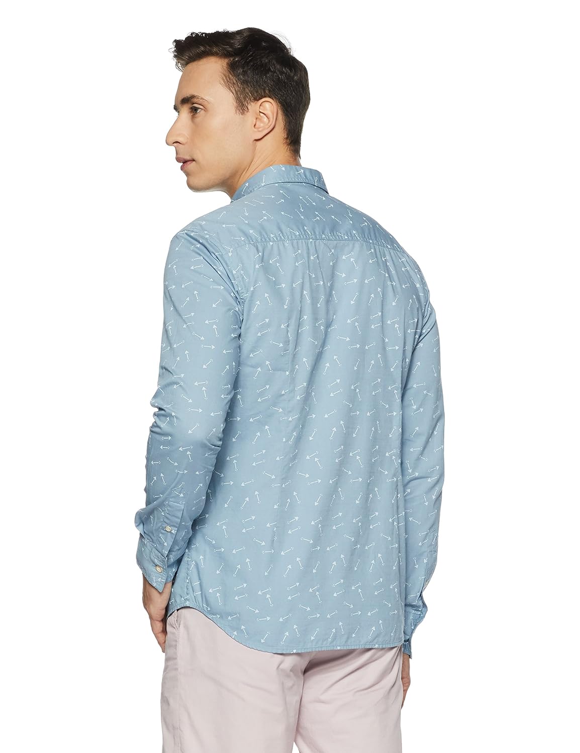 flying machine men's printed slim fit casual shirt