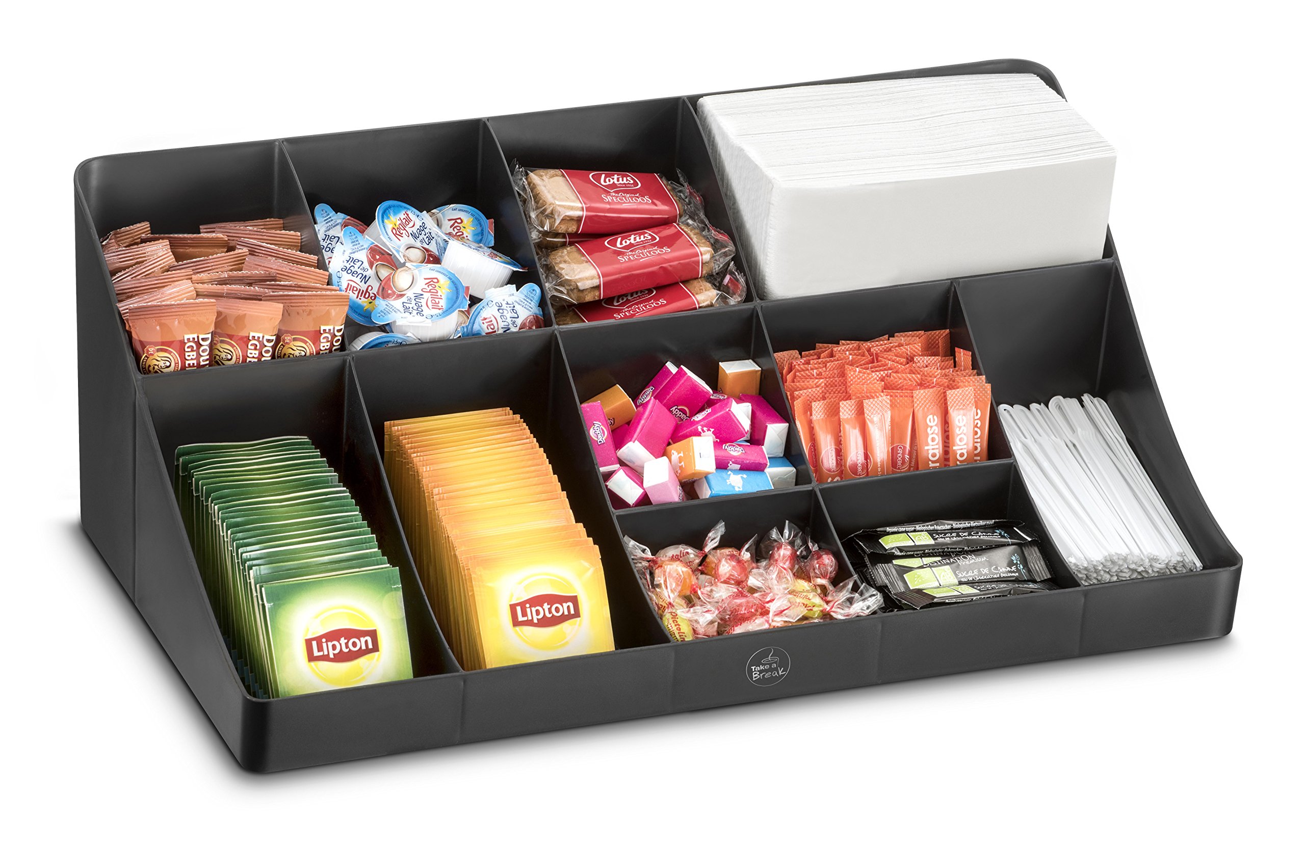 CEP Organiser with 11 Compartments, Black