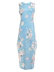 ANRABESS Women's Sleeveless Summer Loose Floral