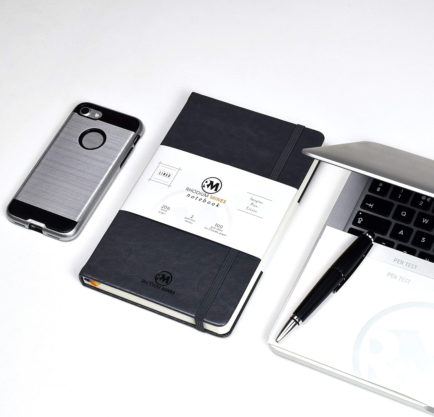 Rhodium Mines A5 Notebook, Lined, (20.8cm x 13.1cm), Hardback, SLATE GREY - Image 3