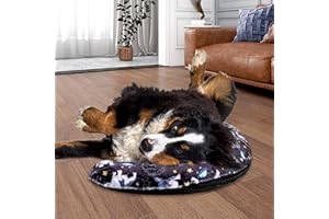 Pedobi Dog Claming Pillow for Large Dogs, Ultra Soft Dog Neck Pillow Improve Anxiety Relief Sleeping Improve, Machine Washable Pet Pillow for Dogs & Cats, Pet Calming Toy (18"x12"x4") Black