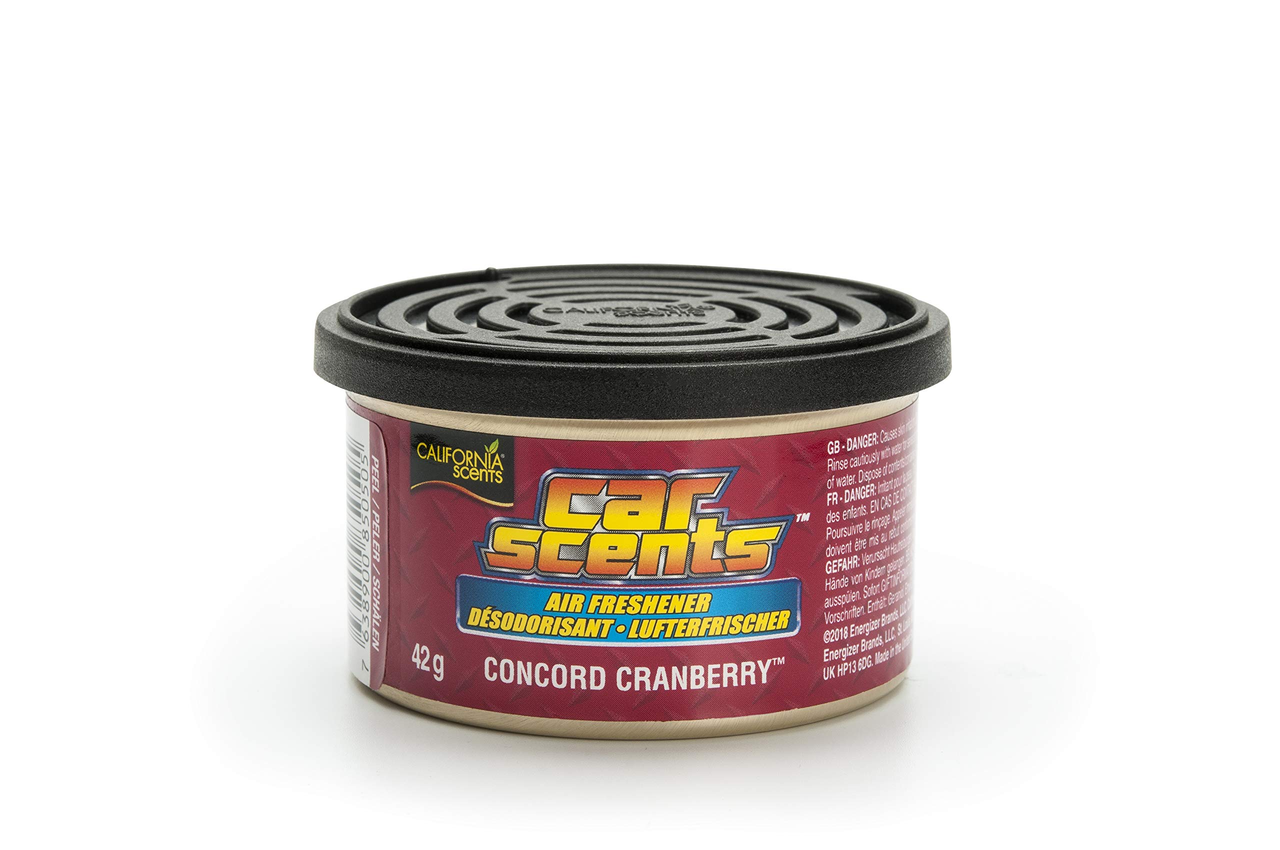 California Scents E301413200 Air freshener-Concord Cranberry-Can 42gr, black, red