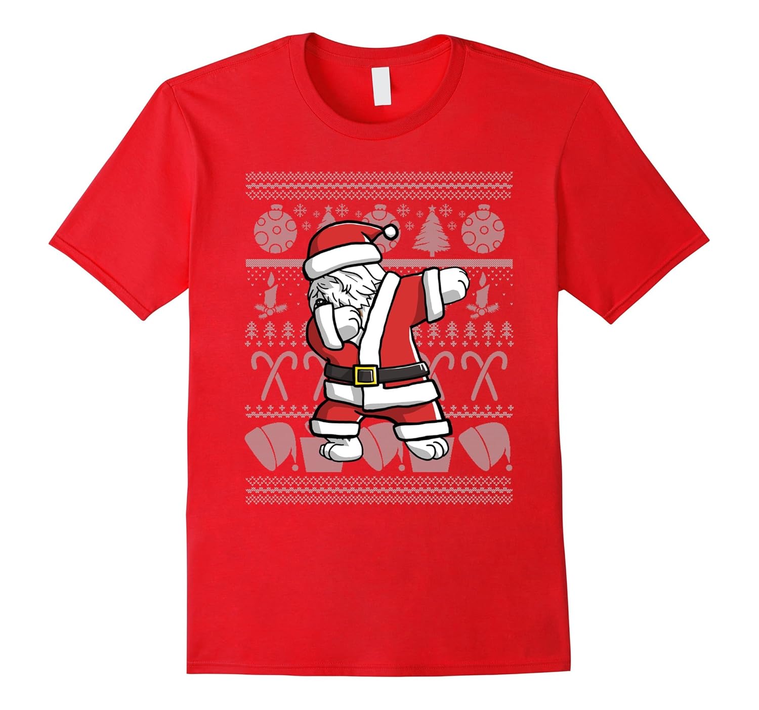 Funny Dabbing OES Dog Ugly Christmas T-Shirt-ANZ