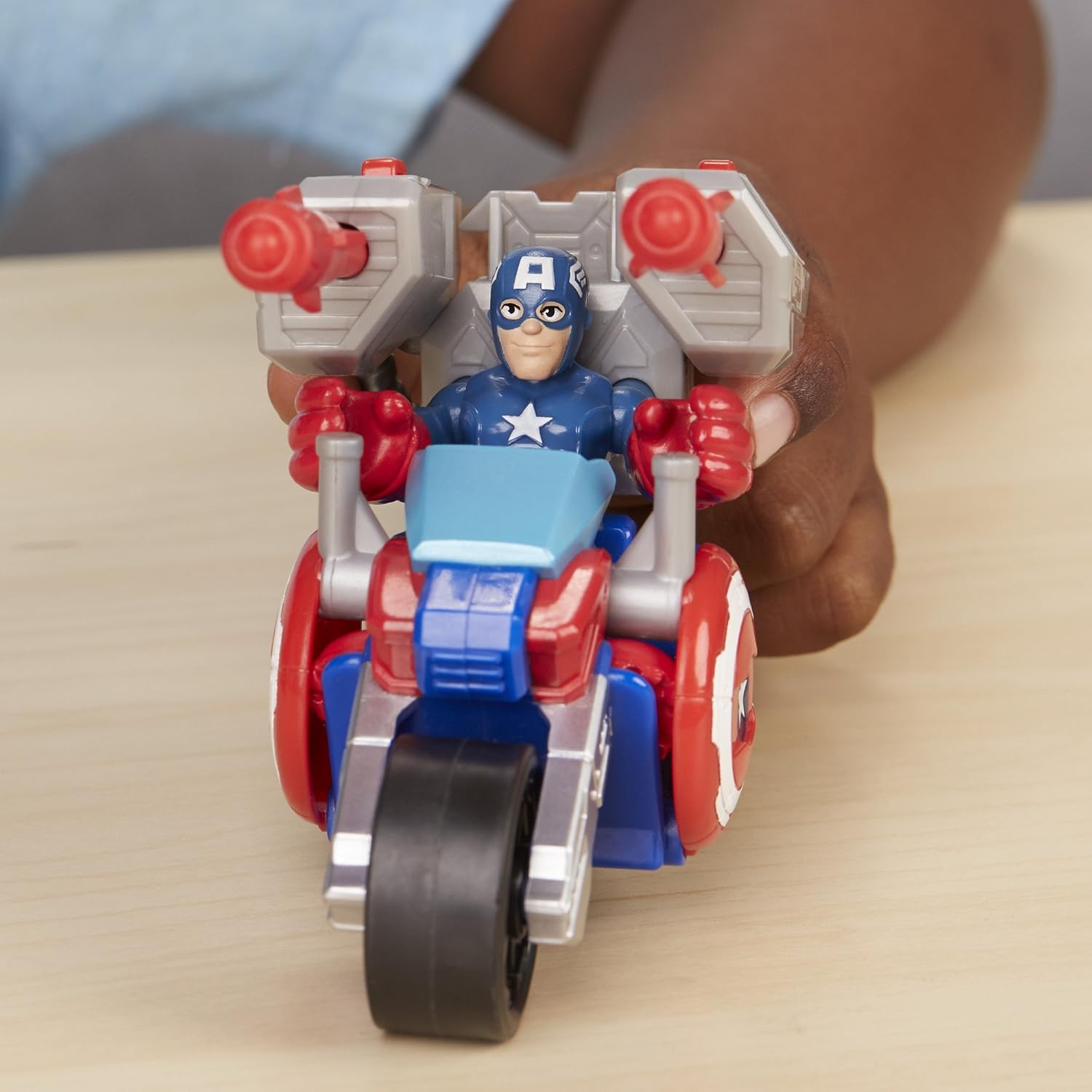 playskool heroes captain america victory launcher
