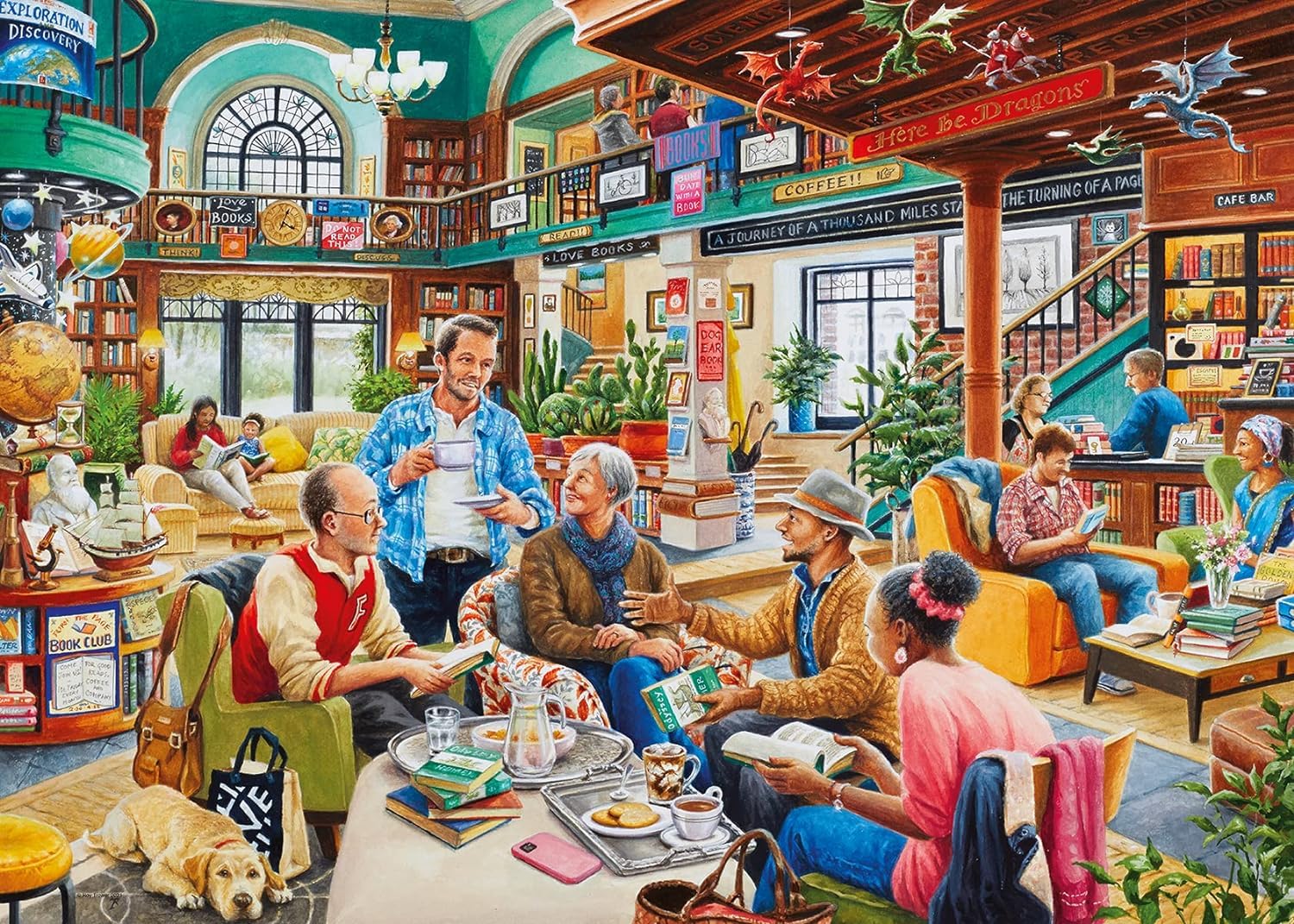 Ravensburger "Turn the Page" Bookclub 1000 Piece Jigsaw Puzzles for Adults & Kids Age 12 Years Up