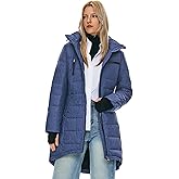 Orolay Women's Winter Down Jacket Long Quilted Puffer Coat Warm Hooded Slim Fit Outerwear