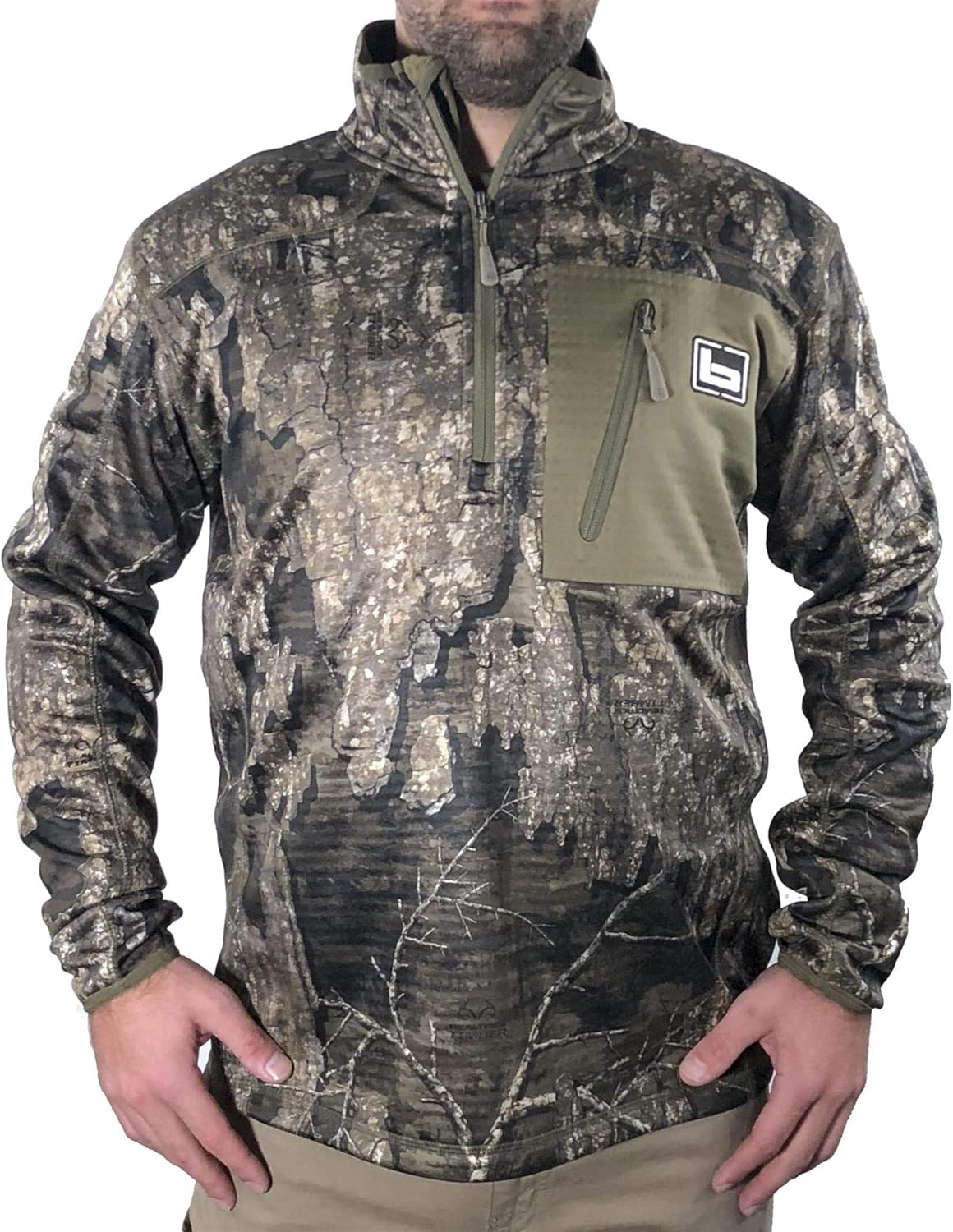 banded windproof pullover