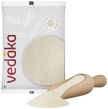 Amazon Brand-Vedaka Roasted Suji (Rawa), 1 kg