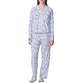 Karen Neuburger Women's Two-Piece Long Sleeve Girlfriend Lace Pajama Set