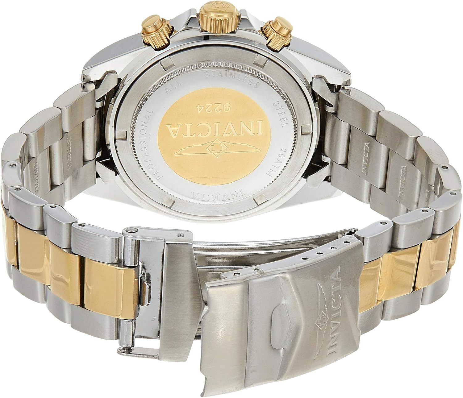 Invicta Speedway 9224 Men's Watch - Waterproof - Analogue - Quartz Movement - stainless steel with black dial - 39mm - Image 3