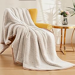 EMME Fuzzy Fleece Warm Queen Blanket 90"x90" Ultra