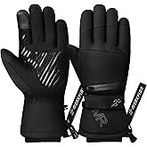 MORXPLOR Ski Snow Gloves for Men Women,3M Thinsulate Insulated Warm Winter Snowboard Windproof Winter Touchscreen Snowmobile Gloves for Cold Weather