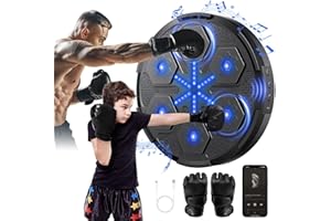 HCRTGAY 2025 Upgrade Music Boxing Machine for Adults Kids with Gloves - 5.0 Smart Bluetooth Boxing Target Workout Equipment for Home Office Gym