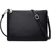 higouta Small Crossbody Bags for Women Trendy Clutch Purse PU Leather Shoulder Bags with Adjustable Strap