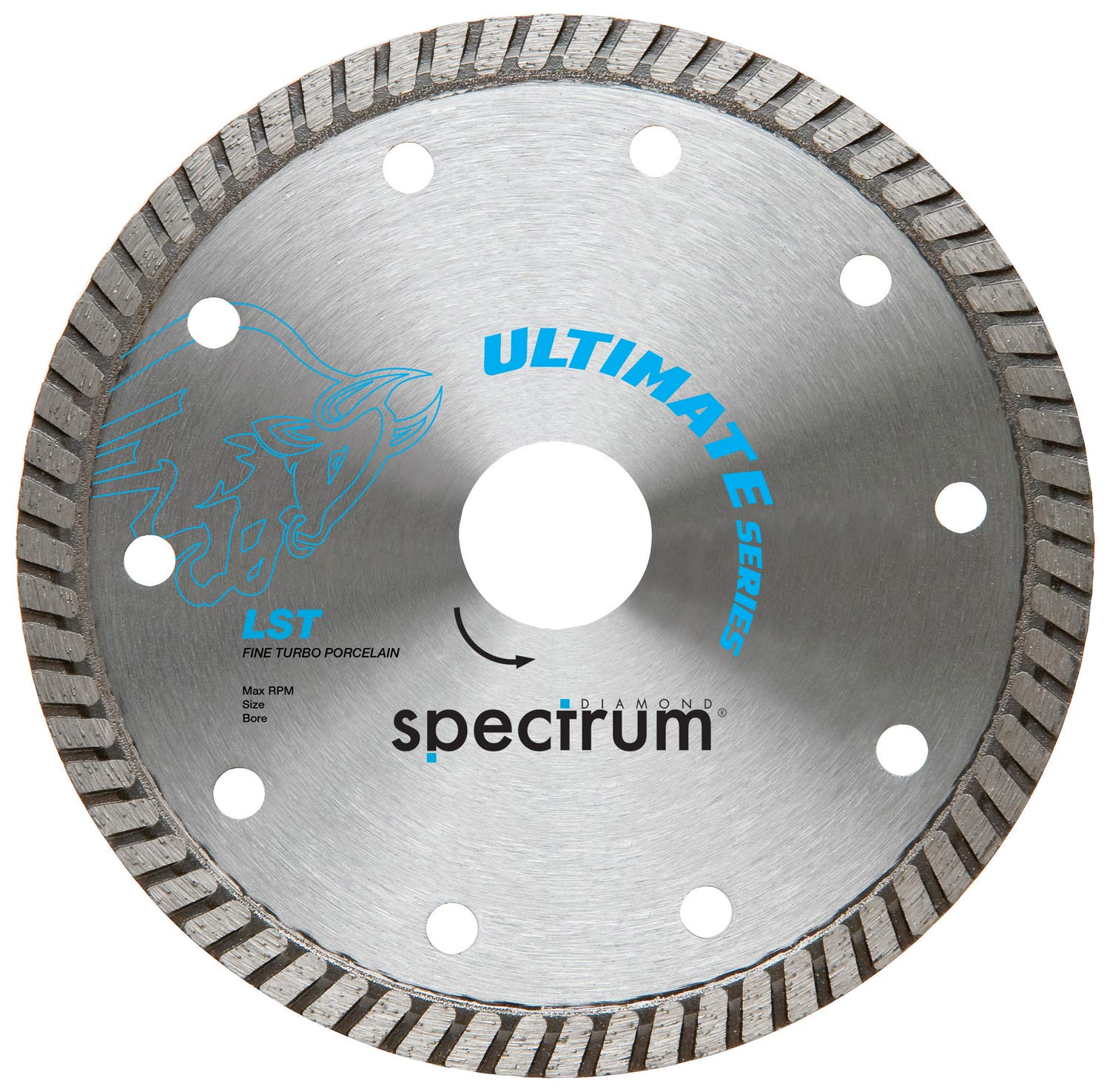 Spectrum Ultimate Thin Turbo Dia Blade - Porcelain - 125/22.23mm