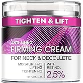 Neck Firming Cream - Anti-Aging &amp; Tightening Decollete Retinol Cream | Neck Firming &amp; Lifting Cream for Men &amp; Women, Retinol &amp; Collagen Moisturizer for Neck &amp; Decollete, 1.85 Fl Oz