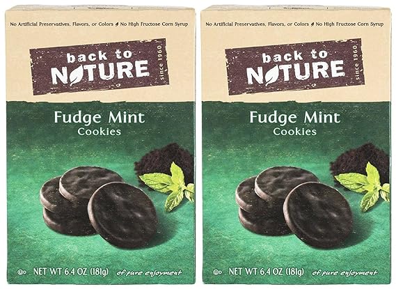 Back To Nature Cookies Fudge Mint 6 4 Oz 2 Pk Amazon Com Grocery Gourmet Food