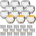 12 Bougeoirs Boule Disco En Verre Miroir – Déco Disco, Lot De 12, Neufs