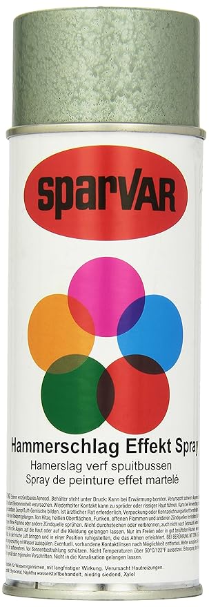 SparVar 6003276 Lackspray Hammerschlag RAL 6011 Resedagrün (Maschinengrün), 400 ml