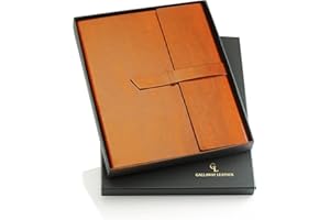 Gallaway Leather Padfolio Portfolio Folder - Perfect for your Interviews, Resumes, Presentations and Meetings and it fits Let