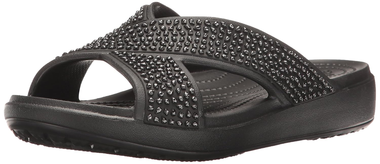 crocs embellished sandal