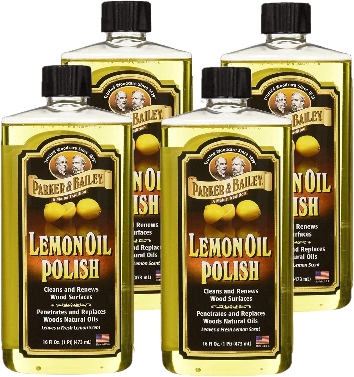 Parker & Bailey Natural Lemon Oil Polish 16oz (4) Health