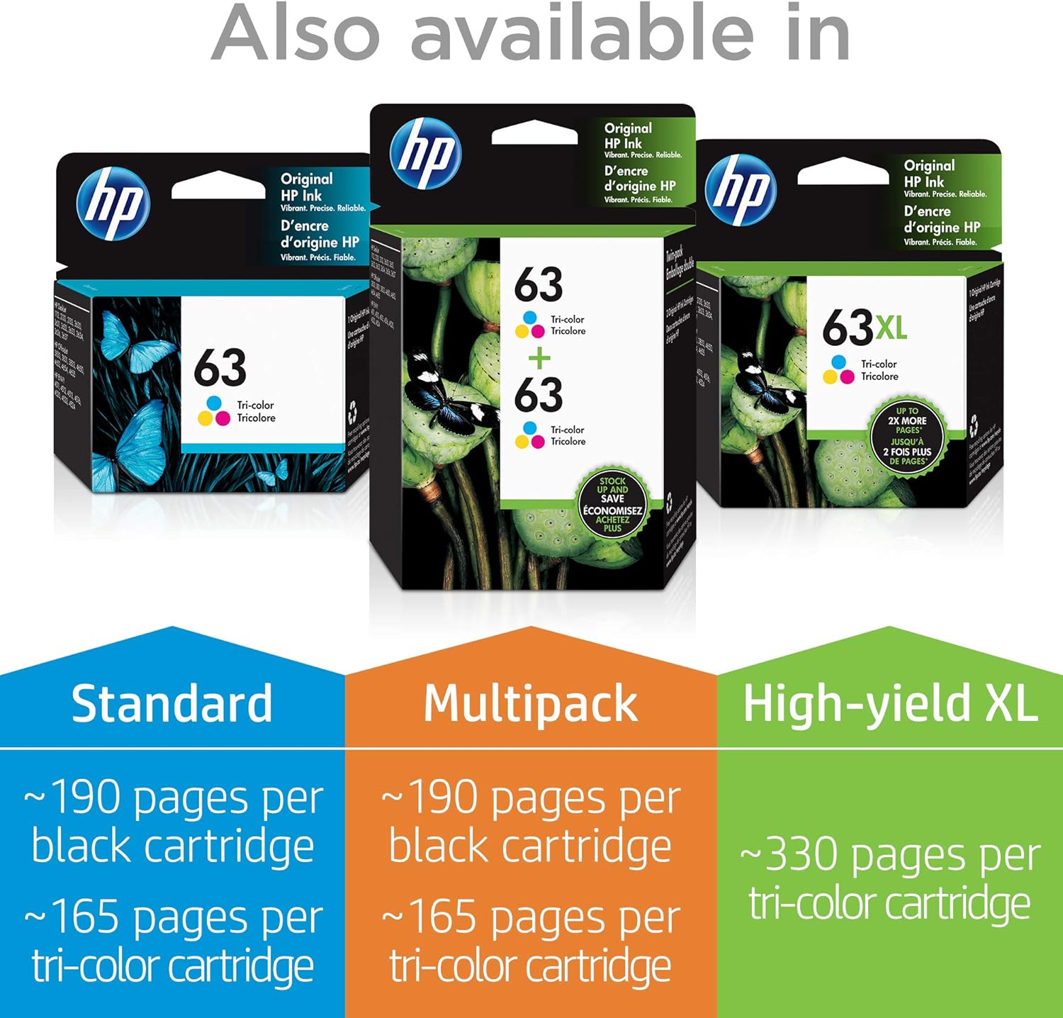 HP 63XL | Ink Cartridge | Black | F6U64AN: Office Products