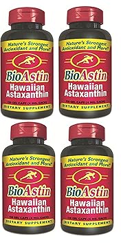 BioAstin 4 Dosen mit je 120 Kapseln à 4mg natürl. ASTAXANTHIN, das Original aus Hawaii