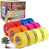 XFasten Fluorescent Flagging Tape Assorted Colors