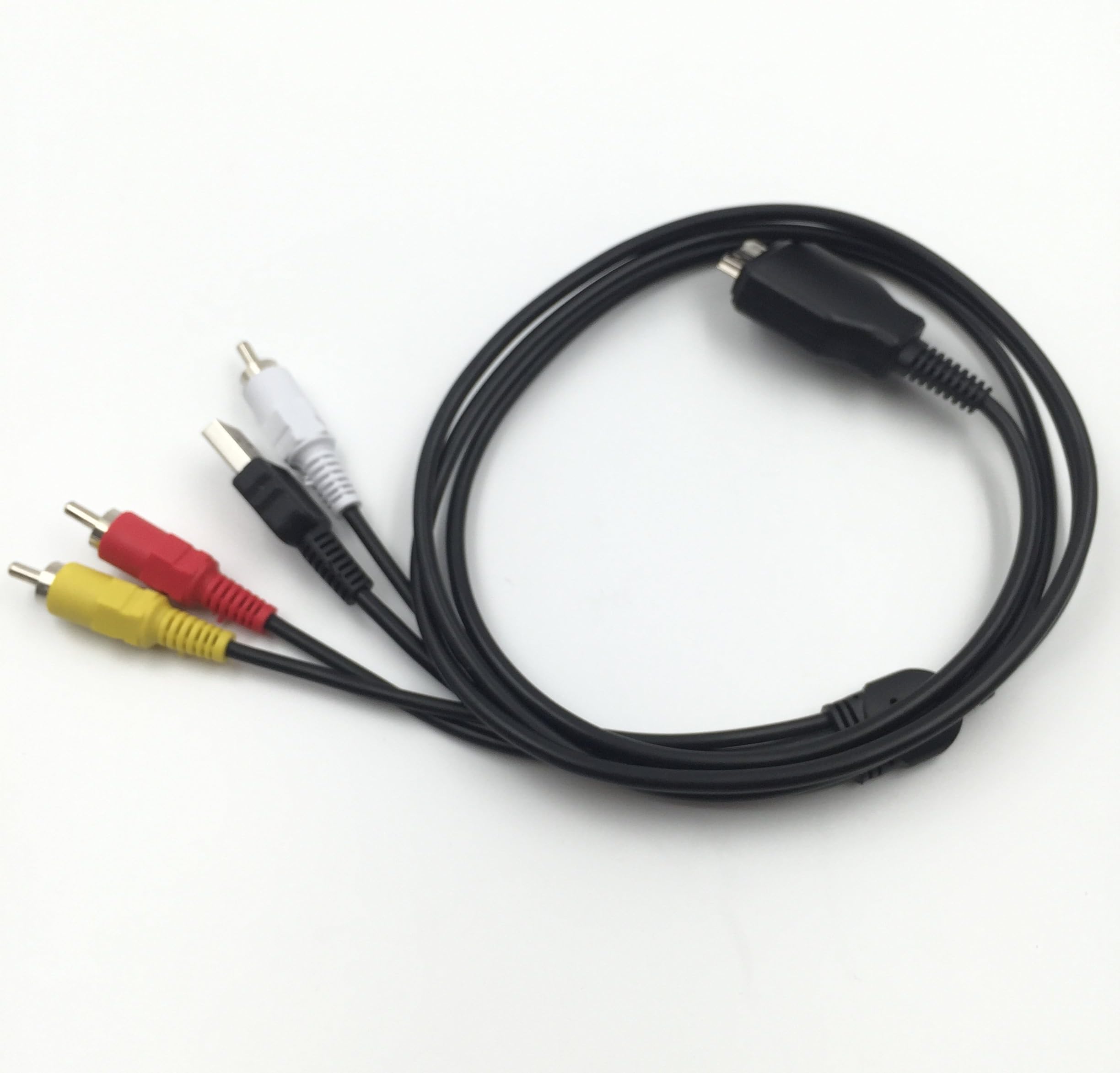AWASA Replacement VMC-MD2 USB Cable with AV Audio Video Cable Compatible with SONY Cyber-Shot DSC-H20 DSC-HX1 DSC-H55 DSC-HX5V DSC-T500 DSC-T900 DSC-TX7 DSC-W210 DSC-W215 DSC-W220 DSC-W230 DSC-W270