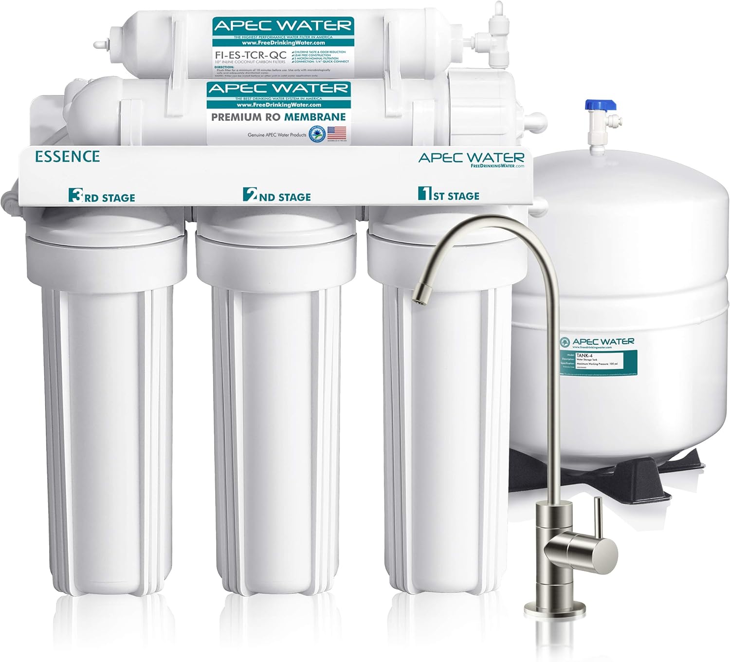 Apec Top Tier 5 Stage Ultra Safe Reverse Osmosis Drinking Water