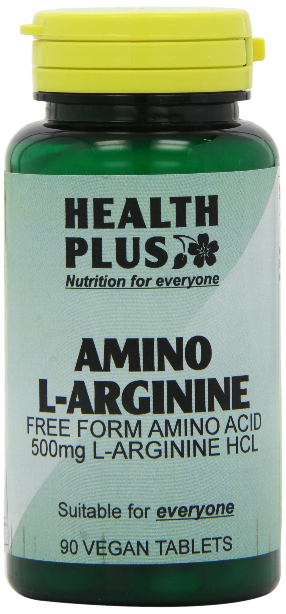 Health Plus Amino L-Arginine HCL 500mg Amino Acid Supplement - 90 Tablets