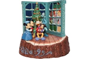 Enesco Jim Shore Disney Traditions Mickey's Christmas Carol Scrooge McDuck Figurine, 8 Inch, Multicolor