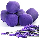bornerwhite 3 Pack Lavender Scented Stress Balls Fidget Toys for Adults Anxiety Stress Relief Hand Workout Purple Squeeze Ball Lavender Fragrance Ideal for Home & Office