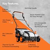 VonHaus Electric Lawn Scarifier/Aerator 1800W 38cm Working Width 55L Box view 7