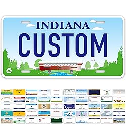 Custom Indiana License Plate, Personalized License