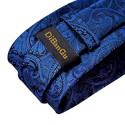 DiBanGu Extra Long Tie for Men Silk 63" XL Necktie