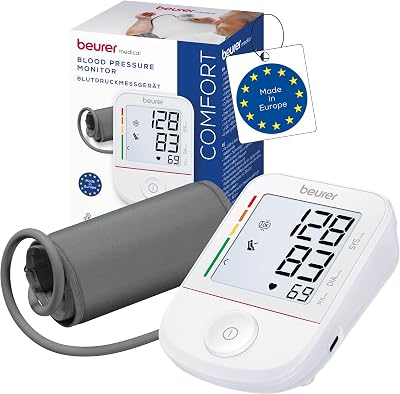 Beurer BM 38 Upper Arm Blood Pressure Monitor with One-Button Operation