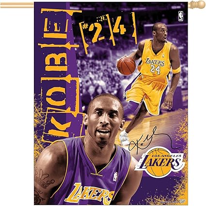 Amazon Com Wincraft Kobe Bryant Los Angeles Lakers Vertical Flag