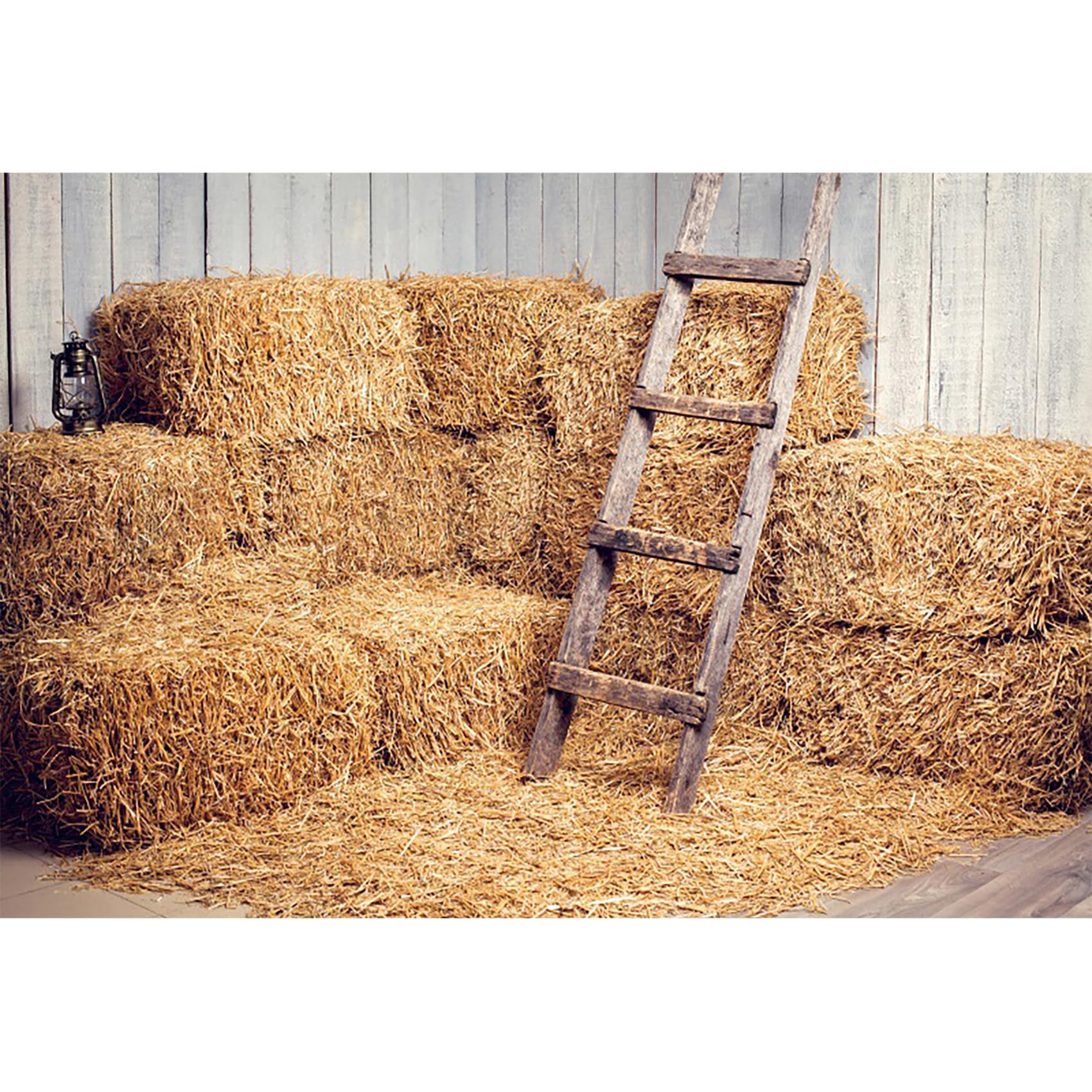 MIRRORANG 2,2x1,5m Rustic Haystacks Backdrops Fall Harvest Straw Bale Haymow Hay Bales Barn Country Rural Theme Party Thanks Giving Backgrounds Decorations Supplies Photo Studio Props, Vinyl