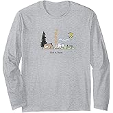 Gott ist gutes kampierendes Einfach Leben Graphic Design Long Sleeve T-Shirt
