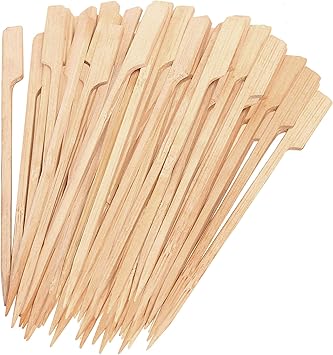 100 Stück Bambusspieße 18cm | Grillspieße Für Fingerfood | Natur Bambus