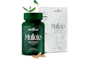 KIKI Green MULLEIO Lung Health Capsules: Herbal Supplement for Lung Cleanse, Better Lung Function & Respiratory Support - Mullein, Cordyceps, Schisandra - 90 Vegan Capsules for Daily Use