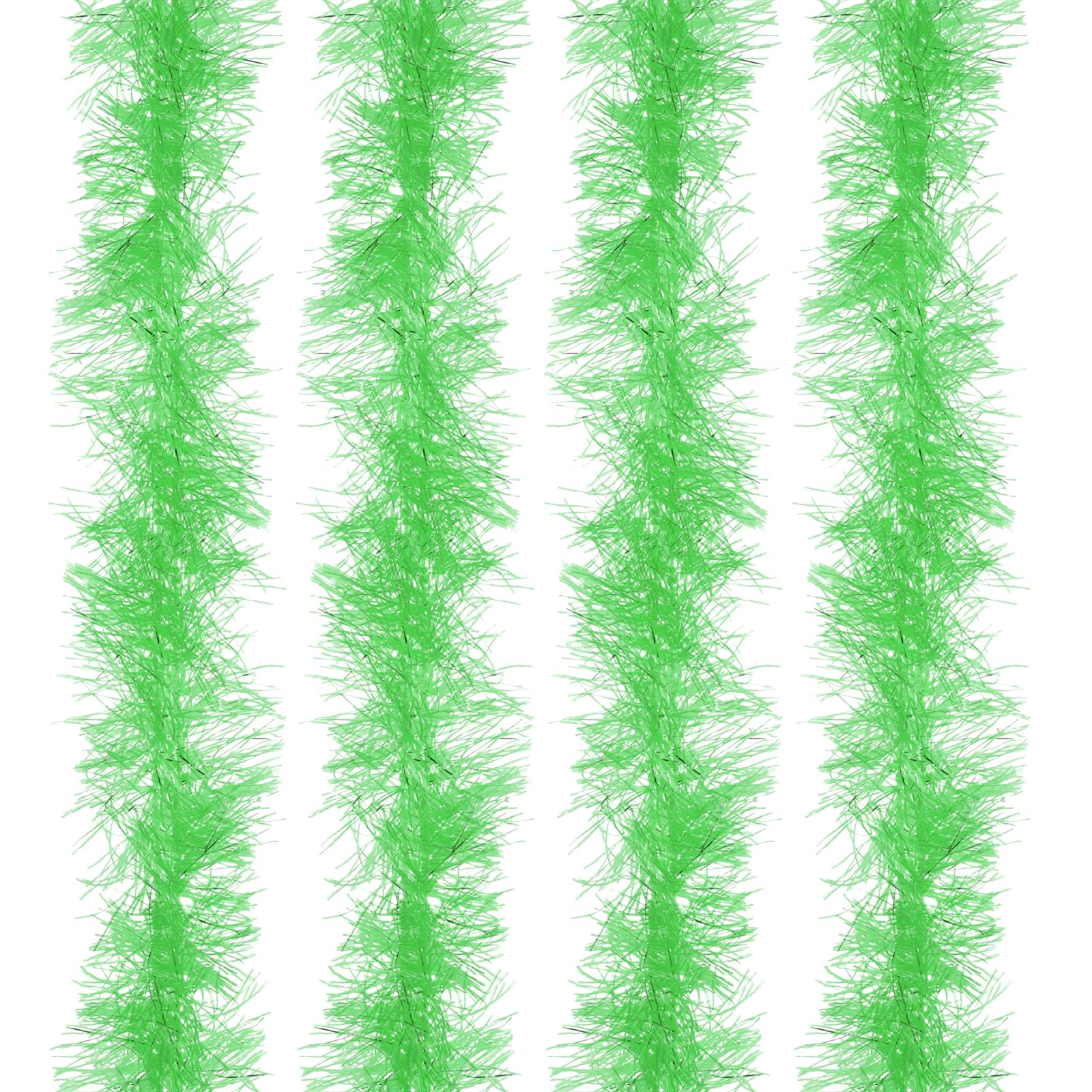 PATIKIL 5Ft Feather Boa, 4 Pcs Artificial Fluffy Feather Boas Party Decorations for DIY Crafts, Wedding Costume, Christmas, Concert, Halloween, Home Decor, Fruit Green