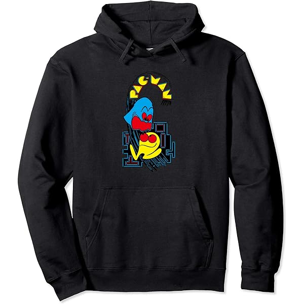 Amazon.com: PAC-MAN Zip Hoodie : Clothing, Shoes & Jewelry