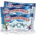 Dubble Bubble Snowballs 2.32 ounce Pack of 3. Mini Gumballs, Dubble Bubble Gumballs, Christmas Candy Stocking Stuffers for Kids