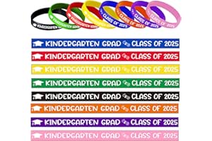 AISOSIKS Kindergarten Graduation Decorations 2025,Kindergarten Graduation Wristbands,Boy Girl Kids Kindergarten Graduation Gifts for Students,Graduation Silicone Wristbands for Elementary Kindergarten - 40Pcs